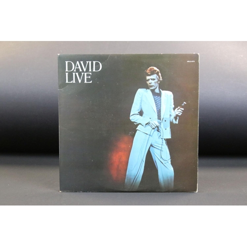 422 - Vinyl - David Bowie, 4 albums two 12” and one 10” single to include: Aladdin Sane (UK 2018 limited e... 