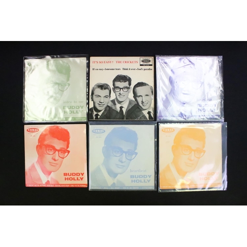 246 - Vinyl - Over 40 Buddy Holly And The Crickets E.P.’s and singles and one box set including 7 original... 