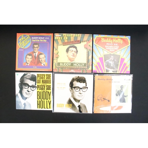 248 - Vinyl - Over 45 Buddy Holly And The Crickets world wide 7” singles including rare Irish singles, New... 