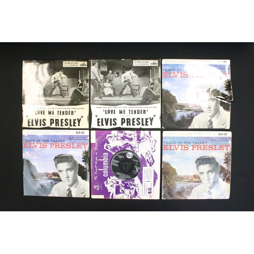 253 - Vinyl - 38 Elvis Presley UK EP’s with many original pressings, sleeve variations, label variations a... 