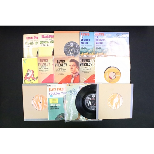 253 - Vinyl - 38 Elvis Presley UK EP’s with many original pressings, sleeve variations, label variations a... 