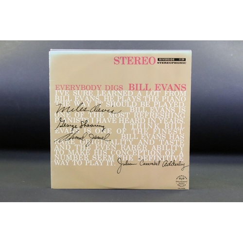 724 - Vinyl - 9 Bill Evans albums including pressings on Verve, Riverside and Milestone Records. Condition... 