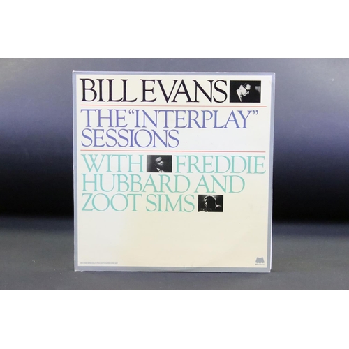 724 - Vinyl - 9 Bill Evans albums including pressings on Verve, Riverside and Milestone Records. Condition... 