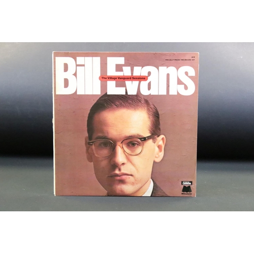 724 - Vinyl - 9 Bill Evans albums including pressings on Verve, Riverside and Milestone Records. Condition... 