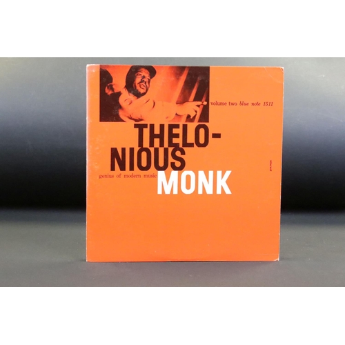 726 - Vinyl - 9 Thelonious Monk albums including releases on Blue Note, Riverside and CBS records. Conditi... 