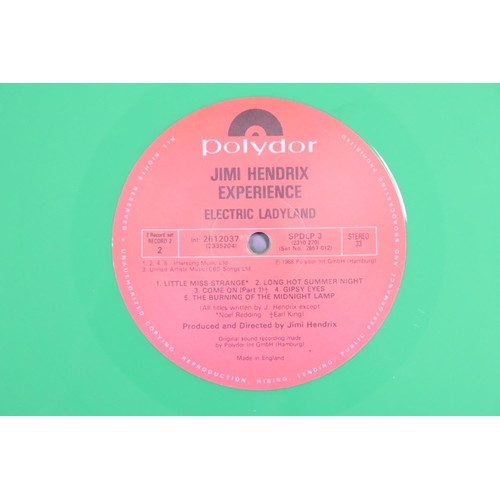 799 - Vinyl - Jimi Hendrix Electric Ladyland green vinyl pressing on Polydor 2612 037