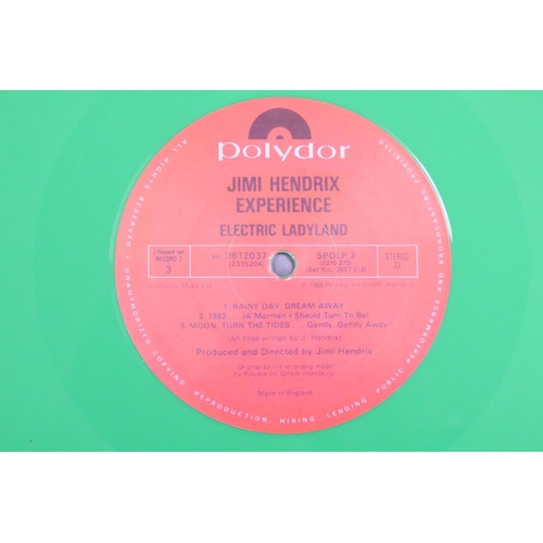 799 - Vinyl - Jimi Hendrix Electric Ladyland green vinyl pressing on Polydor 2612 037