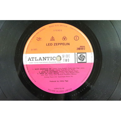 800 - Vinyl - 2 Led Zeppelin albums - Led Zeppelin III, UK 1970 2nd pressing on Atlantic Records 2401002 w... 