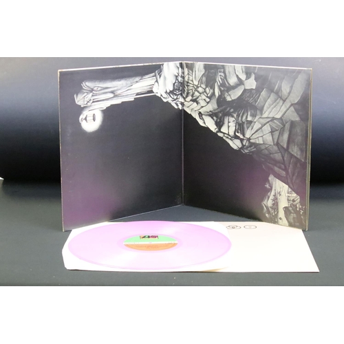 21 - Vinyl - Led Zeppelin IV / Four Symbols. UK Limited Edition Lilac Vinyl pressing. Atlantic Records K ... 