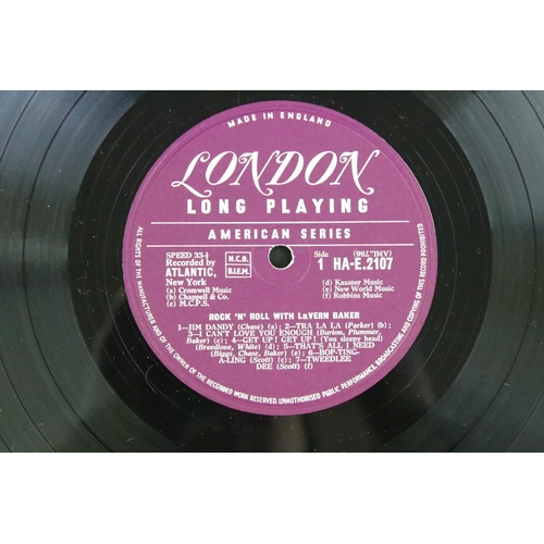 36 - Vinyl - La Vern Baker - Rock N Roll with La Vern Baker on London Records HA-E 2107.  Ex