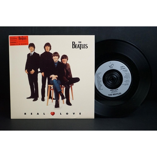 203 - Vinyl - 6 The Beatles 7” 45rpm singles including: Free As A Bird (picture disc, stock issue & jukebo... 