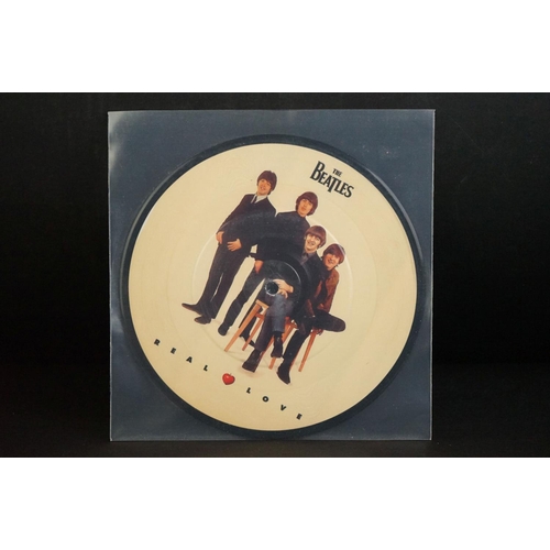 203 - Vinyl - 6 The Beatles 7” 45rpm singles including: Free As A Bird (picture disc, stock issue & jukebo... 