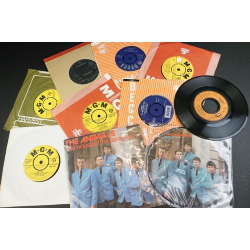 221 - Vinyl - 25 The Animals / Eric Burdon 7” 45rpm singles including early releases, foreign pressings, l... 