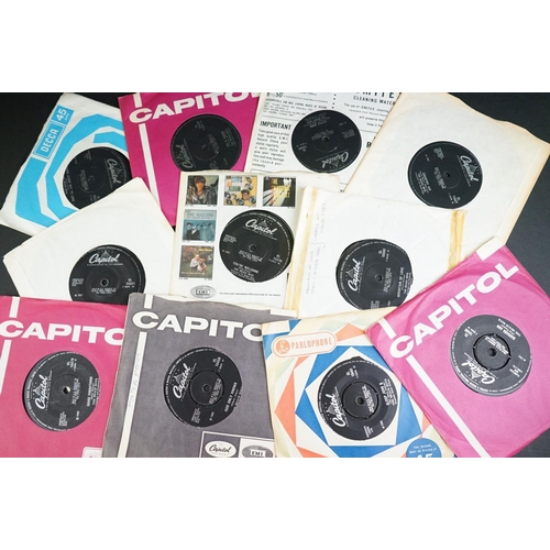 240 - Vinyl - over 50 The Beach Boys 7” 45rpm singles including demos promos, most of their early singles,... 