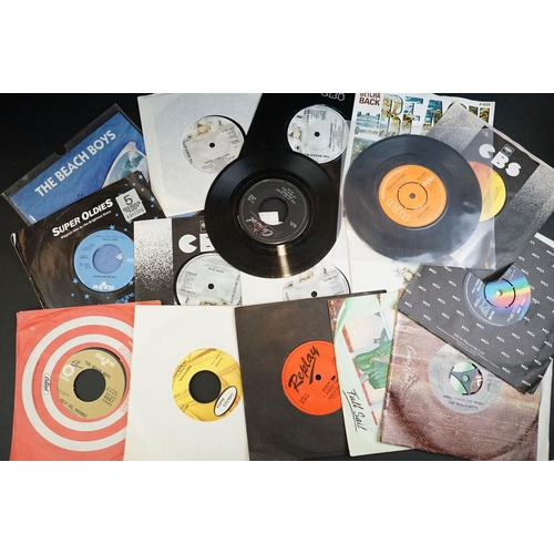 240 - Vinyl - over 50 The Beach Boys 7” 45rpm singles including demos promos, most of their early singles,... 