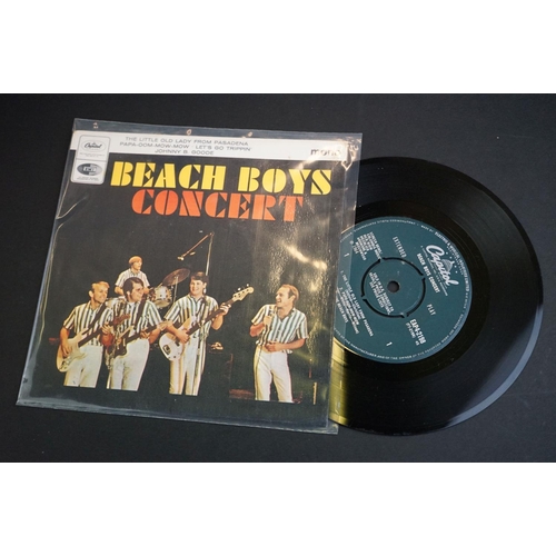 241 - Vinyl - 6 The Beach Boys EPs and P/S 7” 45rpm singles to include: Ten Little Indians (original USA 1... 