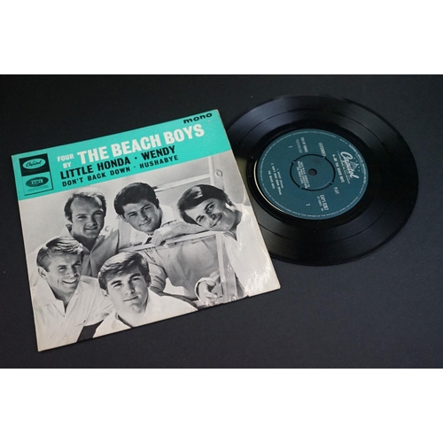 241 - Vinyl - 6 The Beach Boys EPs and P/S 7” 45rpm singles to include: Ten Little Indians (original USA 1... 