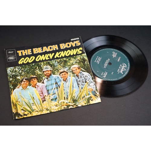 241 - Vinyl - 6 The Beach Boys EPs and P/S 7” 45rpm singles to include: Ten Little Indians (original USA 1... 