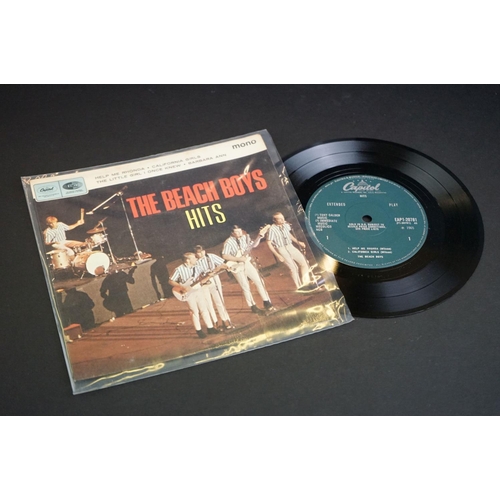 241 - Vinyl - 6 The Beach Boys EPs and P/S 7” 45rpm singles to include: Ten Little Indians (original USA 1... 