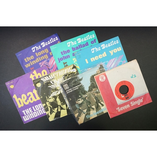 208 - Vinyl - over 35 The Beatles European pressing 7” 45rpm singles including rare picture sleeves and re... 