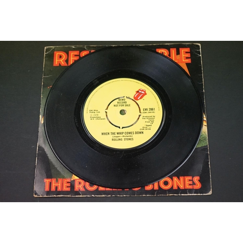 225 - Vinyl - 2 The Rolling Stones demos promos 7” 45rpm singles to include: Fool To Cry (Rolling Stones R... 