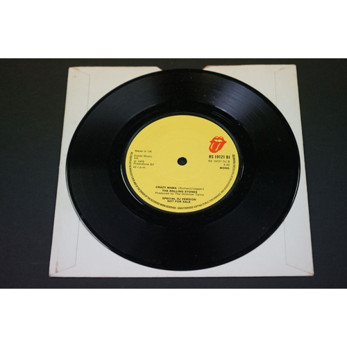 225 - Vinyl - 2 The Rolling Stones demos promos 7” 45rpm singles to include: Fool To Cry (Rolling Stones R... 