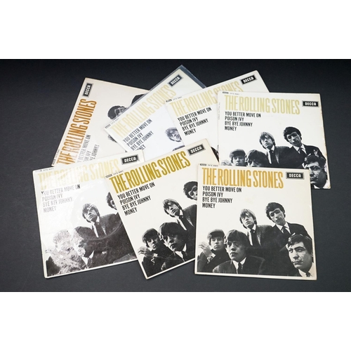 226 - Vinyl - 13 The Rolling Stones EPs and Export 7” 45rpm singles to include: The Rolling Stones EP (DFE... 