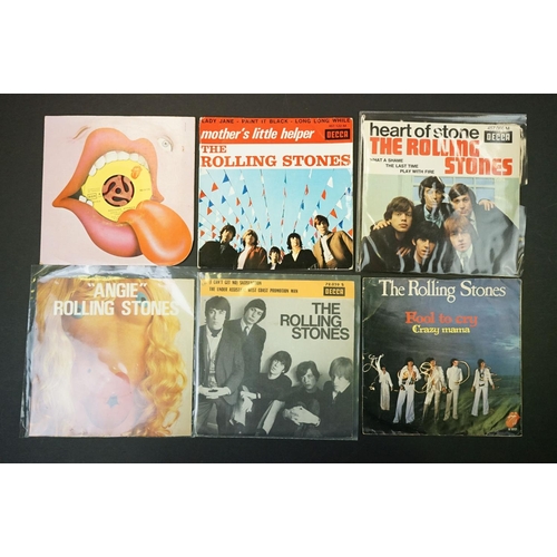 227 - Vinyl - 14 The Rolling Stones European EPs and 7” 45rpm singles and 1 P/S releases including release... 