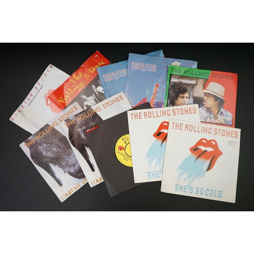 229 - Vinyl - over 65 The Rolling Stones and members 7” 45rpm singles spanning their career from the 1970s... 