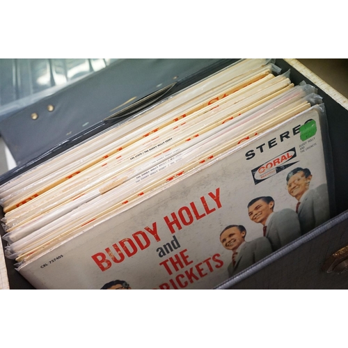 331 - Vinyl - Over 50 Buddy Holly & The Crickets LPs including UK & US pressings.  Vg overall