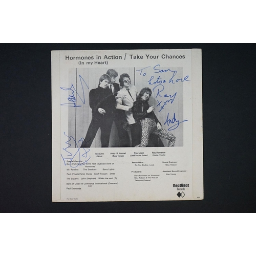 632 - Vinyl - Punk / Power Pop - The Neat – Hormones In Action original UK 1979 Fully signed 7” single on ... 