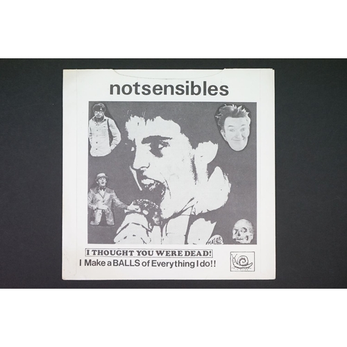 633 - Vinyl - Punk - 10 first Generation 7” rarities to include: Notsensibles (2 singles), The Depressions... 