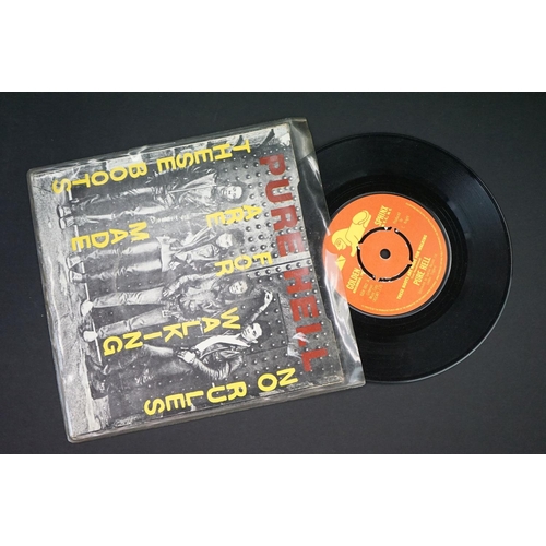 634 - Vinyl - Punk - 11 first Generation 7” rarities to include: Pure Hell – These Boots Are Made For Walk... 