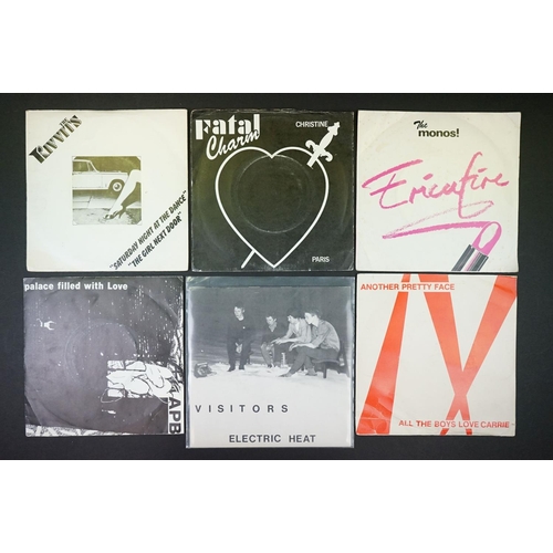 643 - Vinyl – 20 Post Punk / New Wave / Power Pop UK 7” singles to include many rarities including: Life -... 