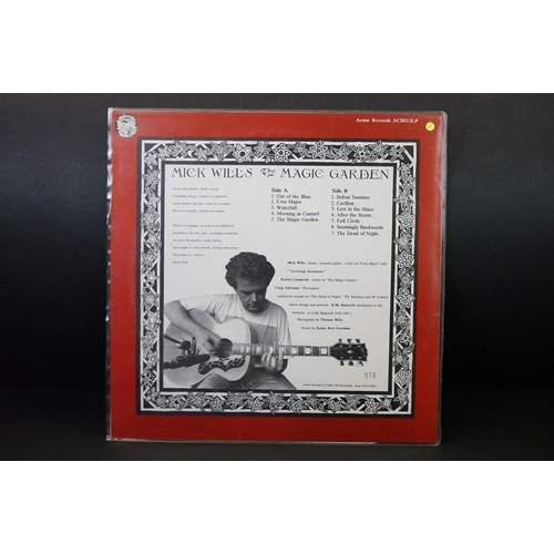 691 - Vinyl & Autographs – 8 Modern Folk albums and two 10” records to include: Mick Wills – Magic Garden ... 