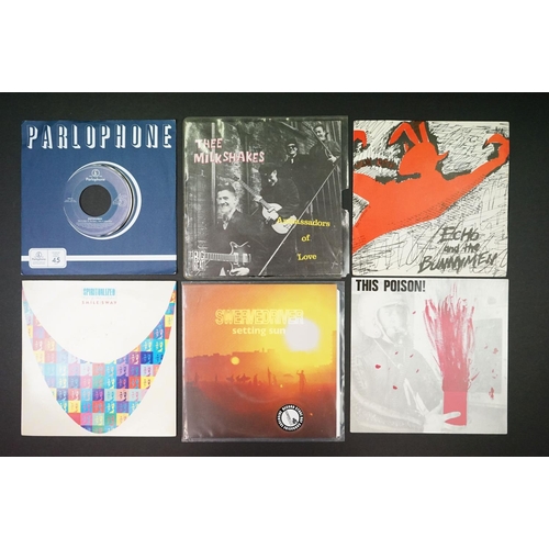 669 - Vinyl – 23 Indie / Alternative 7” singles and 2 flexi discs to include: New Order – Touched By The H... 