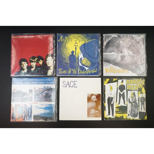 669 - Vinyl – 23 Indie / Alternative 7” singles and 2 flexi discs to include: New Order – Touched By The H... 