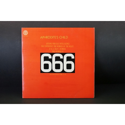 101 - Vinyl - 2 Aphrodite’s Child albums to include: 666 (UK Spaceship Vertigo labels, Vertigo Records 667... 