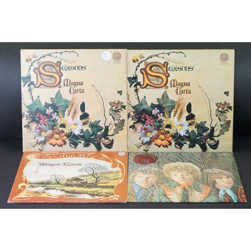 113 - Vinyl - 4 albums by Magna Carta to include: Seasons (UK 1st press large Vertigo swirl, Vertigo Recor... 