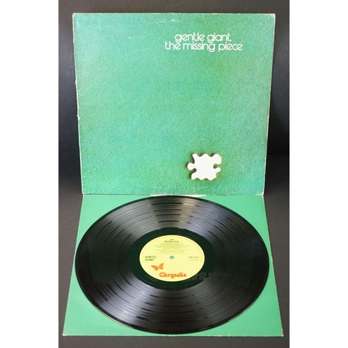 114 - Vinyl - 5 albums by Gentle Giant to include: Three Friends (original UK, swirl Vertigo labels, Verti... 