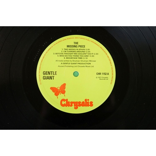 114 - Vinyl - 5 albums by Gentle Giant to include: Three Friends (original UK, swirl Vertigo labels, Verti... 