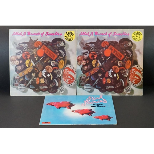 182 - Vinyl - 3 original UK pressing albums by the Pink Fairies to include: What A Bunch Of Sweeties - 2 c... 