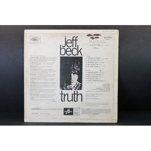 185 - Vinyl - 3 original UK pressing albums by Jeff Beck to include: Truth (original UK 1st Stereo, blue a... 