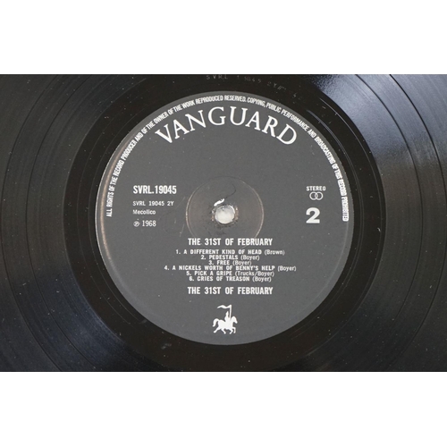 189 - Vinyl - The 31st Of February – The 31st Of February, original UK 1st pressing, Vanguard Records, SVR... 