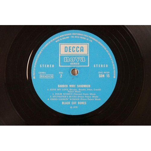 194 - Vinyl - Black Cat Bones – Barbed Wire Sandwich, original UK 1st pressing stereo, Decca Nova Records,... 