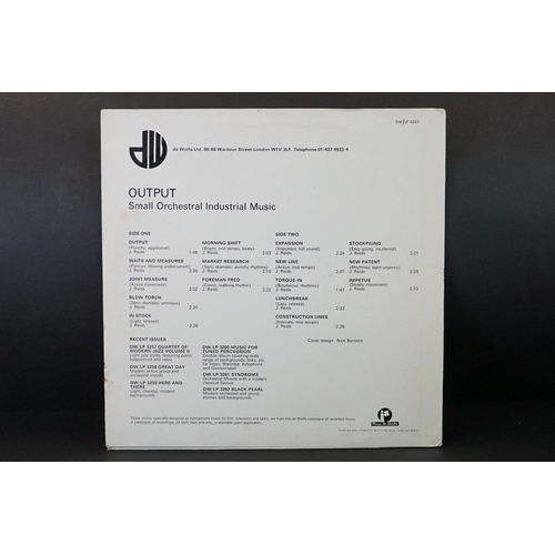 198 - Vinyl - 3 rare UK original pressing library music albums to include: John Reids – Output (original U... 