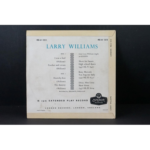 383 - Vinyl - Larry Williams EP original UK tri-centre London Records pressing RE-U 1213.  Vg+