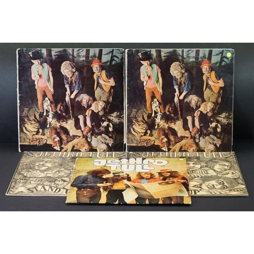 132 - Vinyl - 5 albums by Jethro Tull on Island Records to include: This Was (pink bullseye labels, wide s... 