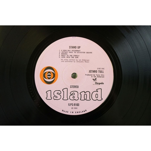 132 - Vinyl - 5 albums by Jethro Tull on Island Records to include: This Was (pink bullseye labels, wide s... 