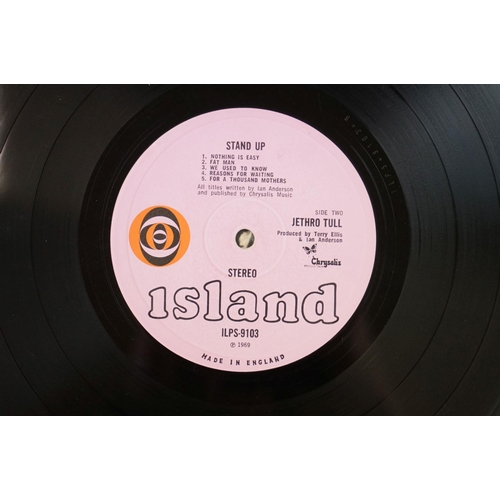 132 - Vinyl - 5 albums by Jethro Tull on Island Records to include: This Was (pink bullseye labels, wide s... 